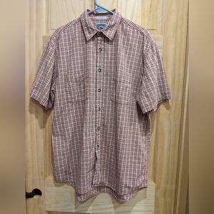 Aeropostale Men's short sleeve Large plaid shirt